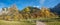 Beautiful autumn landscape, hiking area karwendel valley, named
