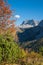 Beautiful autumn landscape Karwendel alps in seasonal colors