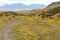 Beautiful autumn landscape in mountains in Kamchatka