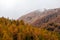 Beautiful autumn landscape in Zermatt area