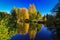 Beautiful autumn reflected in the lake