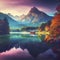 Beautiful autumn scene of Hintersee lake. Colorful morning view of Bavarian Alps on the Austrian border, Germany, Europe