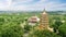 Beautiful Avalokitesvara pagoda under blue sky