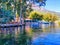 Beautiful Azmak river view at Akyaka Mugla