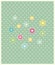 Beautiful baby floral greeting card vector