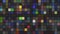 Beautiful background of colorful flashing squares. Motion. Stylish mosaic background of flashing multicolored squares
