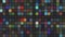 Beautiful background of colorful flashing squares. Motion. Stylish mosaic background of flashing multicolored squares