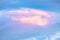 Beautiful background colorful rainbow over the clouds after rains. I