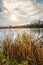 A beautiful backlit picture of a little lake. Photo from Lomma Beach, Scania, Sweden