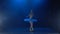 Beautiful ballerina in white tutu performing classical ballet. Slow motion.