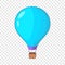 Beautiful balloon icon, cartoon style