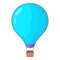 Beautiful balloon icon, cartoon style