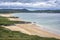 Beautiful Ballymastrokker beach on Wild Atlantic Way, County Donegal, Portsalon, Ireland