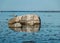 Beautiful Baltic Sea coast with boulders, Saaremaa Island, Estonia