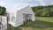 Beautiful Banquet hall under a tent for a wedding reception