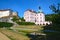 Beautiful baroque chateau and gothic castle with gardens in the ancient town of Becov nad Teplou near the spa town of Karlovy Vary