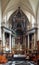 Beautiful baroque church interior in Brussels, Belgium