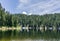 beautiful Barrier lake in the mountains Garibaldi provincial park british columbia canada