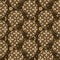 Beautiful batik flower pattern design with dark brown color