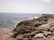 Beautiful bay next to the Cavalleria lighthouse in Mercadal on the island of Menorca. July 5, 2012. Mahon, Menorca, Balearic