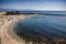 Beautiful beach in Antibes in the south of France