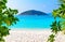 Beautiful beach and blue sky in Similan islands, Thailand. Vacation holidays background wallpaper