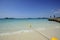 Beautiful beach with clear sky at Sattahip,Thailand