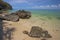 Beautiful beach with clear water in Langkawi islands