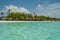 Beautiful beach landscape at the tropical island Gulhi