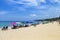 Beautiful beach with lots of tourist in Phuket island, Thailand holiday and vacation destination