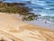 Beautiful beach mandala in Albufeira in Portugal Praia Maria Luisa