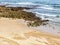 Beautiful beach mandala in Albufeira in Portugal Praia Maria Luisa