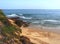 Beautiful beach mandala in Albufeira in Portugal Praia Maria Luisa