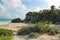 Beautiful beach of mexico. Wild beach.