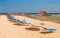Beautiful beach near of Nissi and Cavo Greco in Ayia Napa, Cyprus island, Mediterranean Sea