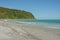 Beautiful beach near Okarito in West Coast