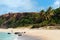 Beautiful beach with palm trees at Praia do Amor