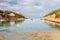 The beautiful beach in Portinatx, Ibiza