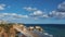 Beautiful beach Praia dos Tres Castelos in low season. Portimao, Portugal