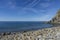 The beautiful beach of Riomaggiore in a moment of tranquility, Cinque Terre, Liguria, Italy