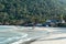 Beautiful beach view and boats in Perhentian Besar, Perhentian Island, Terengganu, Malaysia