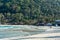 Beautiful beach view and boats in Perhentian Besar, Perhentian Island, Terengganu, Malaysia