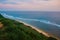 Beautiful beach, view of the sea during sunset. Uluwatu. Bali, Indonesia.