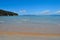 Beautiful beach view to distant horizon