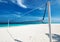 Beautiful beach with Volleyball Net
