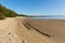 Beautiful beach Wales Llyn peninsula at Llanbedrog located between Pwllheli and Abersoch