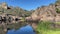 Beautiful Bear Gulch Reservoir in Pinnacles National Park, California