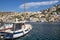 Beautiful Beautiful View of the Colorful Neo-Classical Houses in the Harbor of Symi