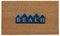 Beautiful beige and blue zute / coir Outdoor Door mat with BEACH text in mountain style