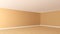 Beautiful Beige Room Corner with White Ceiling, Light Parquet Flooring